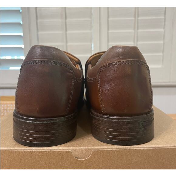 Johnston & Murphy Lewis Venetian Loafers Tan Full Grain Size 9.5 NWOB Dressy main image 4